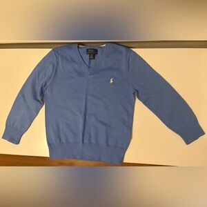 Polo by Ralph Lauren Kids Blue V-Neck Sweater